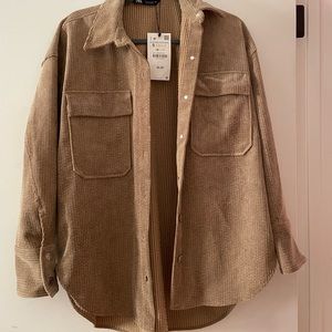 Corduroy shacket